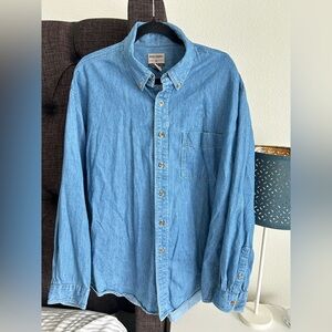 High Sierra Light Blue Casual Button Down Shirt